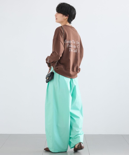BARNYARDSTORM(バンヤードストーム)の「BARNYARDSTORM / ミニ裏毛プリントロンT / マシンウォッシャブル(Tシャツ/カットソー・レディース・ホワイト/ブラウン・FREE)」の16枚目の写真