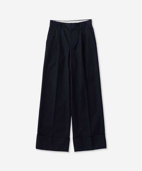 Saturdays NYC（サタデーズ ニューヨークシティ ）の「Kim Pleated Pants | WOMEN（その他パンツ・レディース・ネイビー/ベージュ・S/M/L）」の12枚目の写真