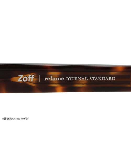 JOURNAL STANDARD relume（ジャーナルスタンダード　レリューム）の「Zoff｜JOURNAL STANDARD relume ジャーナルスタンダードレリューム  ウェリントン型 メガネ｜軽量 太縁 黒縁フレーム 眼鏡 検眼調整 伊達メガネ 度付きレンズ交換 度あり 度なし メンズ レディース ユニセックス（メガネ・メンズ・ブラウン系その他2/ライトグリーン/ブラック系その他2/ブラック・FREE）」の6枚目の写真