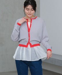 LAKOLE（ラコレ）の「14ゲージレイヤード風クルーカーディガン / 659891（カーディガン/ボレロ）」