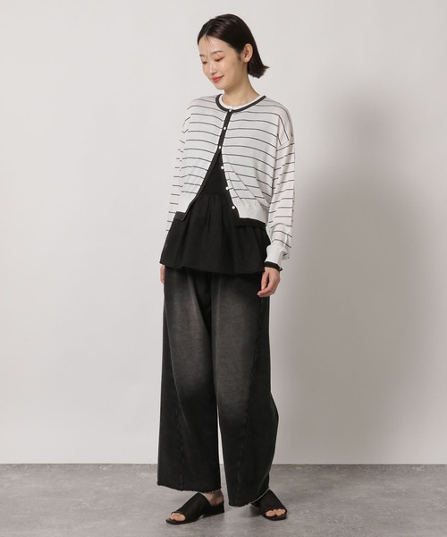 LAKOLE（ラコレ）の「14ゲージレイヤード風クルーカーディガン / 659891（カーディガン/ボレロ・レディース・オフホワイト/ベージュ/グレー/ホワイト・FREE）」の20枚目の写真