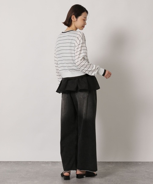 LAKOLE（ラコレ）の「14ゲージレイヤード風クルーカーディガン / 659891（カーディガン/ボレロ・レディース・オフホワイト/ベージュ/グレー/ホワイト・FREE）」の22枚目の写真