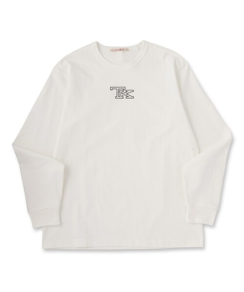 40ｃｔ＆525（フォーティーカラッツアンドゴーニーゴ）の「TK刺繍長袖丸胴Tシャツ（Tシャツ/カットソー・メンズ・ブラック/ホワイト・03/02）」の11枚目の写真