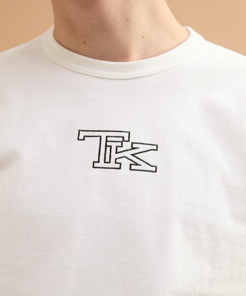 40ｃｔ＆525（フォーティーカラッツアンドゴーニーゴ）の「TK刺繍長袖丸胴Tシャツ（Tシャツ/カットソー・メンズ・ブラック/ホワイト・03/02）」の6枚目の写真