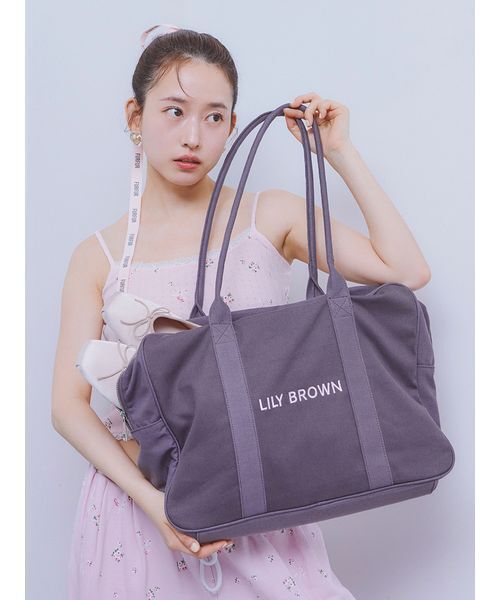 LILY BROWN（リリーブラウン）の「【USAGI ONLINE/ZOZOTOWN限定】Lily Bearトラベルボストンバッグ（ボストンバッグ・レディース・ライトブルー/ネイビー/ブラウン/レッド/アイボリー・F）」の16枚目の写真