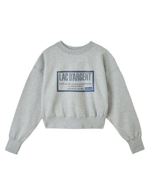 LA MARINE FRANCAISE(マリン フランセーズ)の「【LA HUTTE】ショート丈スウェット(Tシャツ/カットソー・レディース・グレー/オフホワイト/ネイビー・FREE)」の2枚目の写真