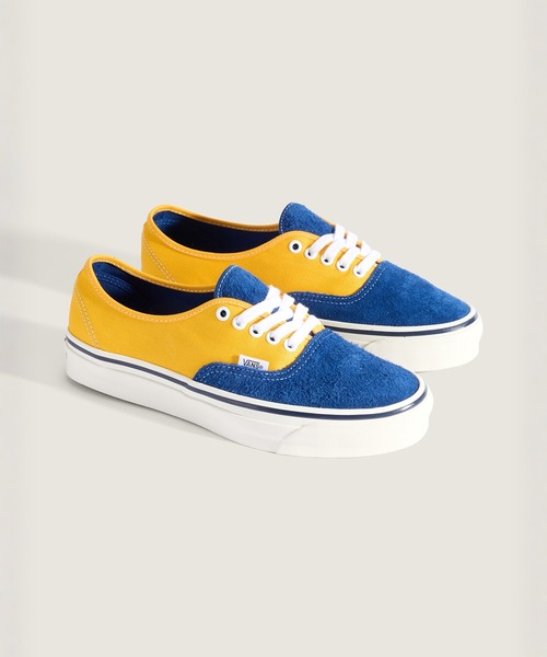 VANS(バンズ)の「VANS PREMIUM オーセンティック / LX Authentic 44 SUEDE/CANVAS T VN000EBNICN1(スニーカー・メンズ・イエロー× ブルー・4.5/5/5.5/6/6.5/7/7.5/8/8.5/9/9.5/10/10.5/11/11.5/12)」の2枚目の写真