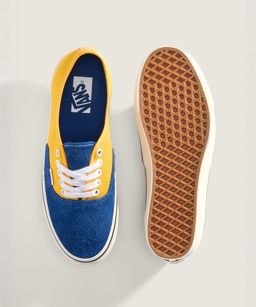 VANS(バンズ)の「VANS PREMIUM オーセンティック / LX Authentic 44 SUEDE/CANVAS T VN000EBNICN1(スニーカー・メンズ・イエロー× ブルー・4.5/5/5.5/6/6.5/7/7.5/8/8.5/9/9.5/10/10.5/11/11.5/12)」の3枚目の写真