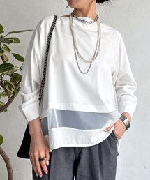 un dix cors | シアーラインシルケットプルオーバー(Tシャツ/カットソー)