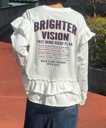 UNDERWRAPS（アンダーラップス）の「袖フリル付きロングスリーブTシャツ（Tシャツ/カットソー）」