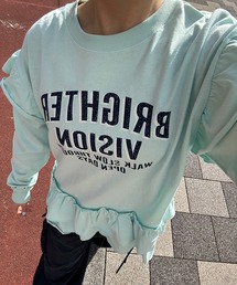 UNDERWRAPS（アンダーラップス）の「袖フリル付きロングスリーブTシャツ（Tシャツ/カットソー）」
