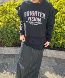 UNDERWRAPS（アンダーラップス）の「袖フリル付きロングスリーブTシャツ（Tシャツ/カットソー）」