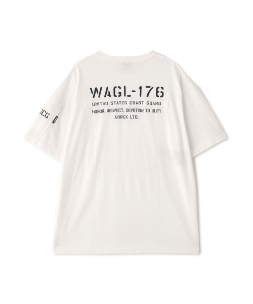 AVIREX（アヴィレックス）の「FADED S/S MIL. PKT T-SHIRT / フェイド ショートスリーブ ミリタリー ポケット Tシャツ / AVIREX / アヴィレックス（Tシャツ/カットソー・メンズ・オフホワイト/オリーブ/ブルーグレー/チャコール・LARGE/MEDIUM/XX-LARGE/X-LARGE）」の18枚目の写真