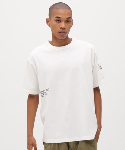 AVIREX（アヴィレックス）の「FADED S/S MIL. PKT T-SHIRT / フェイド ショートスリーブ ミリタリー ポケット Tシャツ / AVIREX / アヴィレックス（Tシャツ/カットソー・メンズ・オフホワイト/オリーブ/ブルーグレー/チャコール・LARGE/MEDIUM/XX-LARGE/X-LARGE）」の21枚目の写真