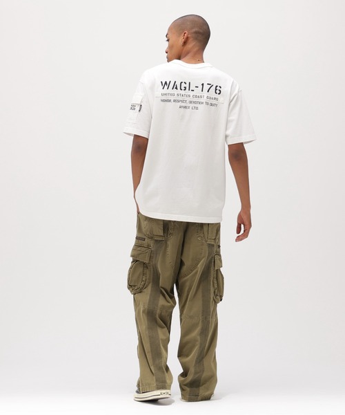 AVIREX（アヴィレックス）の「FADED S/S MIL. PKT T-SHIRT / フェイド ショートスリーブ ミリタリー ポケット Tシャツ / AVIREX / アヴィレックス（Tシャツ/カットソー・メンズ・オフホワイト/オリーブ/ブルーグレー/チャコール・LARGE/MEDIUM/XX-LARGE/X-LARGE）」の22枚目の写真