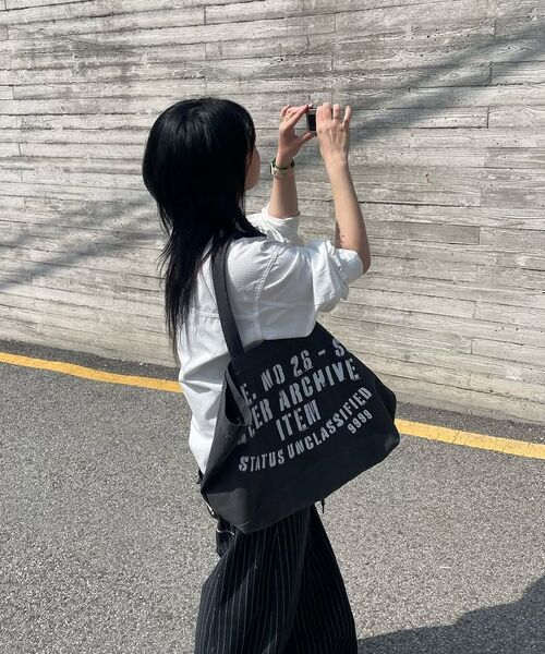 DEARMYDEER（ディアマイディア）の「ヴィンテージインデックスショルダーバッグ（チャコール）（ショルダーバッグ・レディース・その他・FREE）」の6枚目の写真