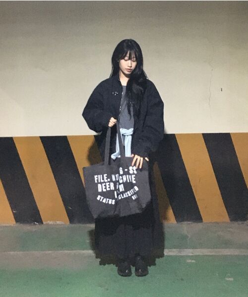 DEARMYDEER（ディアマイディア）の「ヴィンテージインデックスショルダーバッグ（チャコール）（ショルダーバッグ・レディース・その他・FREE）」の10枚目の写真