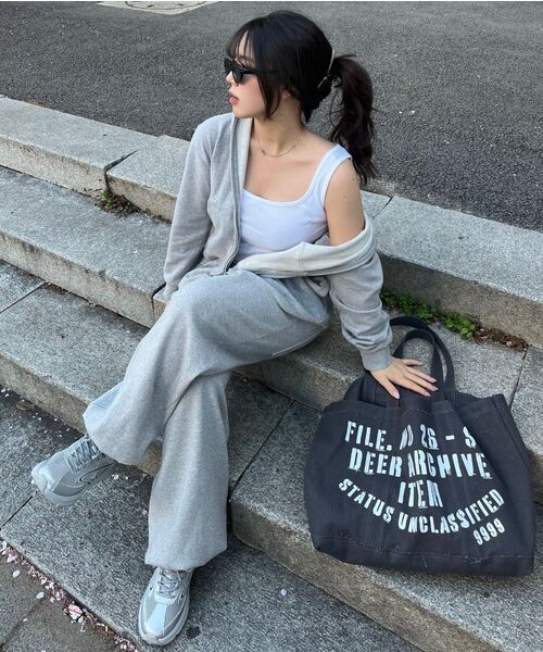 DEARMYDEER（ディアマイディア）の「ヴィンテージインデックスショルダーバッグ（チャコール）（ショルダーバッグ・レディース・その他・FREE）」の22枚目の写真