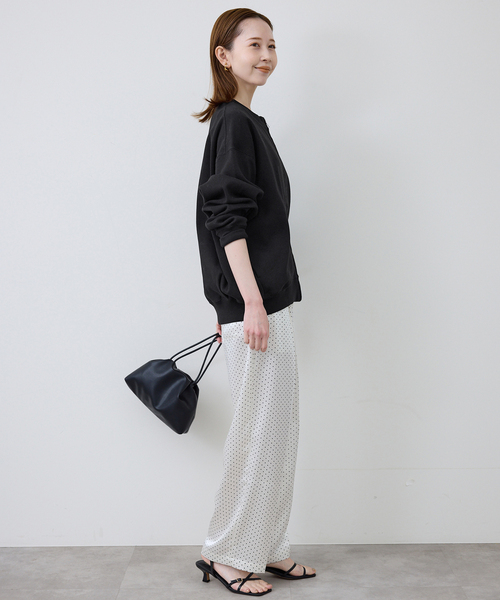 SLOBE IENA(スローブイエナ)の「《WEB限定/追加》ダブルZIPクルーネックカーディガン(カーディガン/ボレロ・レディース・ブラック/グリーン・FREE)」の5枚目の写真