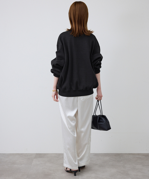 SLOBE IENA(スローブイエナ)の「《WEB限定/追加》ダブルZIPクルーネックカーディガン(カーディガン/ボレロ・レディース・ブラック/グリーン・FREE)」の6枚目の写真