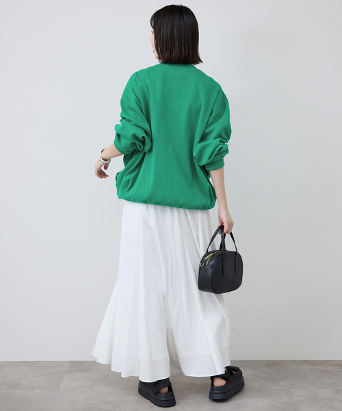 SLOBE IENA(スローブイエナ)の「《WEB限定/追加》ダブルZIPクルーネックカーディガン(カーディガン/ボレロ・レディース・ブラック/グリーン・FREE)」の14枚目の写真