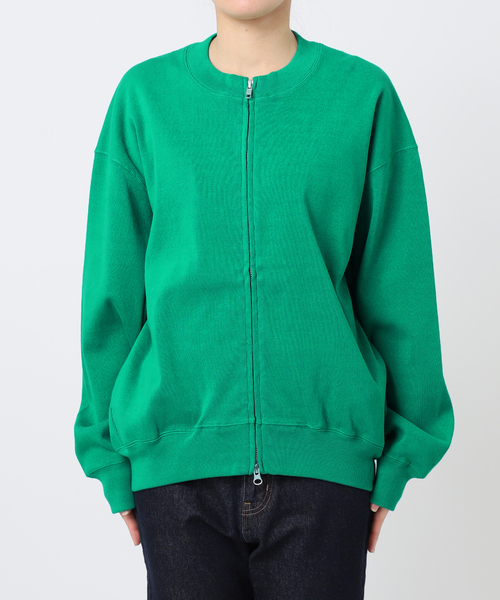 SLOBE IENA(スローブイエナ)の「《WEB限定/追加》ダブルZIPクルーネックカーディガン(カーディガン/ボレロ・レディース・ブラック/グリーン・FREE)」の18枚目の写真