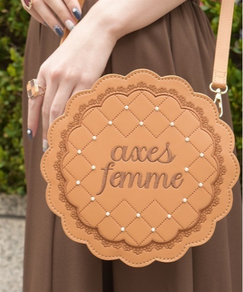axes femme(アクシーズファム)の「クッキーモチーフポシェット(ショルダーバッグ・レディース・キャメル・FREE)」の3枚目の写真
