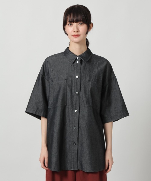 LAKOLE(ラコレ)の「冷感デニムシャツハーフスリーブ / 643709(シャツ/ブラウス・レディース・ブラック/ライトインディゴブルー/インディゴブルー・FREE)」の22枚目の写真