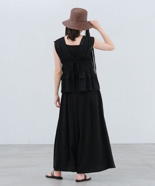 LAKOLE(ラコレ)の「14ゲージ総針スクエアタンク / 659887(タンクトップ・レディース・ホワイト/ブラウン/ライトグリーン/イエロー/ブラック/オフホワイト・FREE)」の19枚目の写真