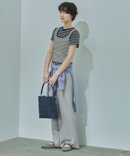 LAKOLE(ラコレ)の「14ゲージ総針スクエアタンク / 659887(タンクトップ・レディース・ホワイト/ブラウン/ライトグリーン/イエロー/ブラック/オフホワイト・FREE)」の10枚目の写真