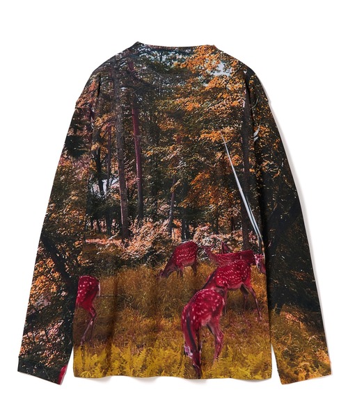 NON TOKYO(ノントーキョー)の「DIRECT PRINT L/S T-SHIRT(Tシャツ/カットソー・レディース・ホワイト×ブルー/マルチ・3/1/2)」の11枚目の写真