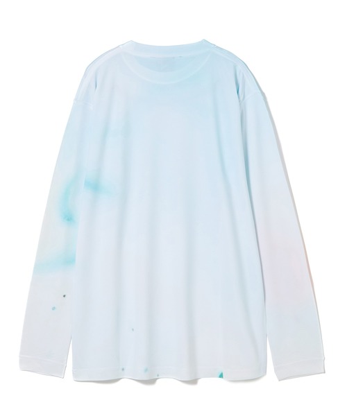 NON TOKYO(ノントーキョー)の「DIRECT PRINT L/S T-SHIRT(Tシャツ/カットソー・レディース・ホワイト×ブルー/マルチ・3/1/2)」の13枚目の写真