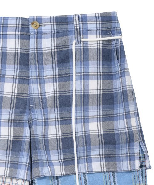 AJOBYAJO（アジョバイアジョ）の「Check Mixed Shorts [Sky Blue]（その他パンツ・レディース・その他・LARGE/MEDIUM）」の3枚目の写真