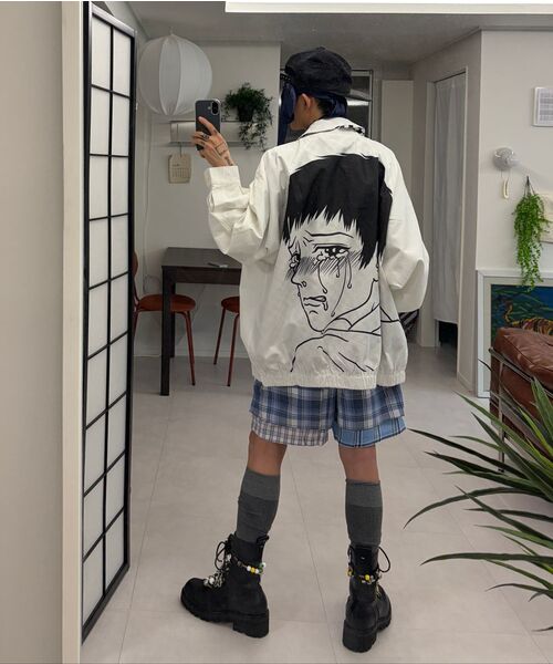 AJOBYAJO（アジョバイアジョ）の「Check Mixed Shorts [Sky Blue]（その他パンツ・レディース・その他・LARGE/MEDIUM）」の10枚目の写真