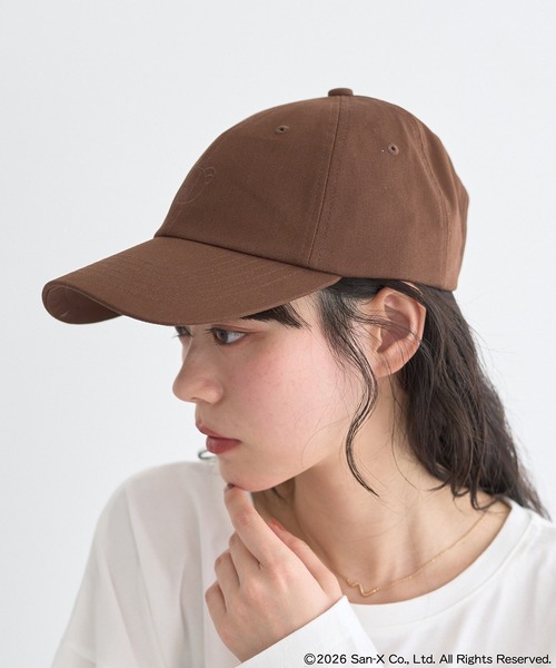 earth music&ecology（アースミュージックアンドエコロジー）の「リラックマ×earth ワンポイント刺繍キャップ（キャップ・レディース・ブラウン/アイボリー・FREE）」の11枚目の写真