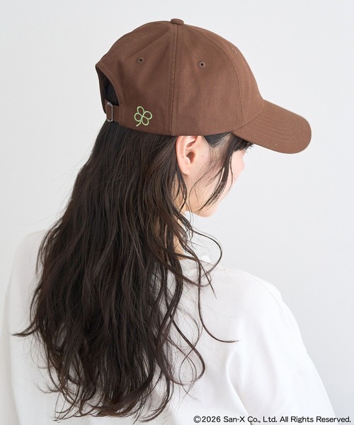 earth music&ecology（アースミュージックアンドエコロジー）の「リラックマ×earth ワンポイント刺繍キャップ（キャップ・レディース・ブラウン/アイボリー・FREE）」の12枚目の写真