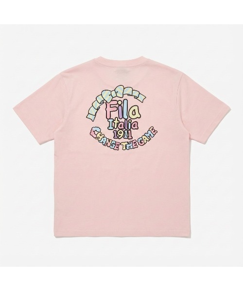 FILA（フィラ）の「OVERSIZED S/S T-SHIRT（Tシャツ/カットソー・レディース・ネイビー/ピンク/ホワイト・XL/L/M）」の5枚目の写真
