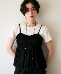 ギャザーキャミSET Tシャツ