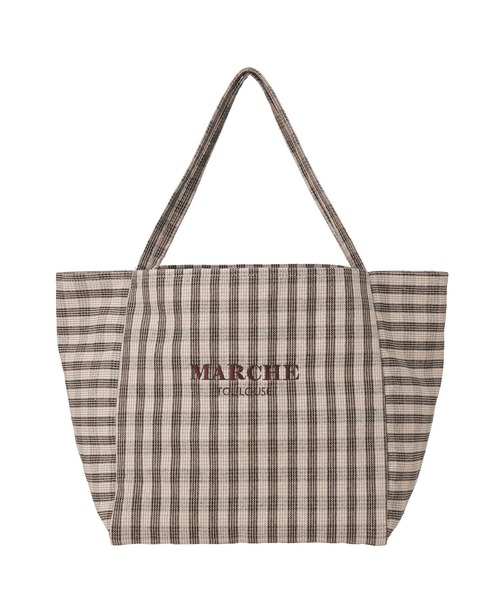 earth music&ecology（アースミュージックアンドエコロジー）の「マルシェトートバック（トートバッグ・レディース・ベージュ/サックスブルー/ブラック・FREE）」の17枚目の写真