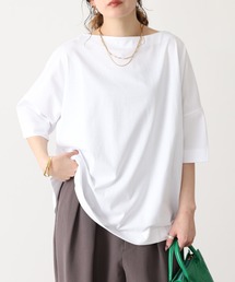 USAコットンボートネックTシャツ 半袖