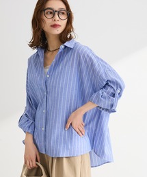 綿麻混シャツ