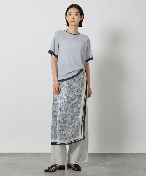 LAKOLE(ラコレ)の「シアーレイヤード半袖T / 637540(Tシャツ/カットソー・レディース・ライトブルー/ブラック/オフホワイト/チャコール・FREE)」の19枚目の写真