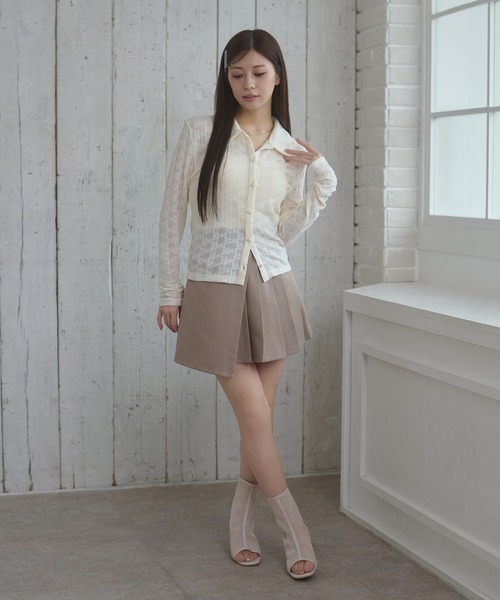 Ambre Neige（アンブルネージュ）の「lace sheer shirt / レースシアーシャツ（シャツ/ブラウス・レディース・ピンク/サックスブルー/アイボリー・FREE）」の16枚目の写真