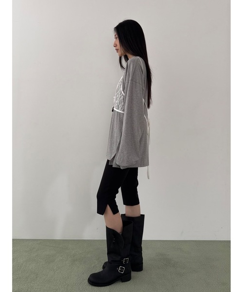 Didot.showroom(ディドット ショールーム)の「シルキールーズT(Tシャツ/カットソー・レディース・ネイビー/レモンイエロー/グレー/アイボリー・FREE)」の12枚目の写真