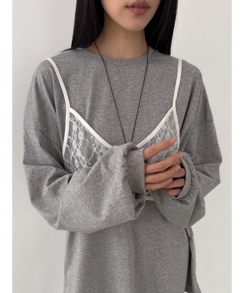 Didot.showroom(ディドット ショールーム)の「シルキールーズT(Tシャツ/カットソー・レディース・ネイビー/レモンイエロー/グレー/アイボリー・FREE)」の14枚目の写真