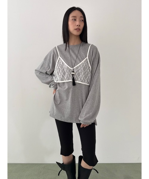 Didot.showroom(ディドット ショールーム)の「シルキールーズT(Tシャツ/カットソー・レディース・ネイビー/レモンイエロー/グレー/アイボリー・FREE)」の22枚目の写真