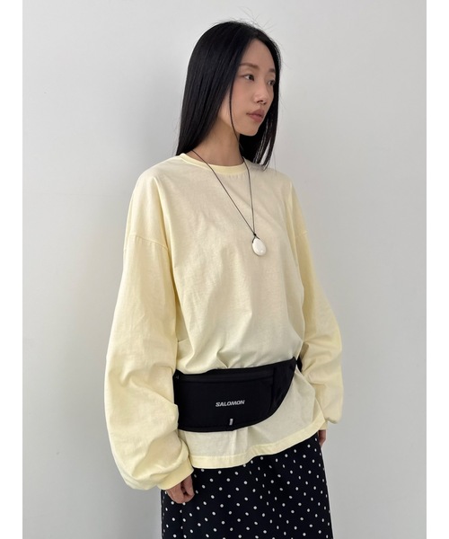 Didot.showroom(ディドット ショールーム)の「シルキールーズT(Tシャツ/カットソー・レディース・ネイビー/レモンイエロー/グレー/アイボリー・FREE)」の10枚目の写真