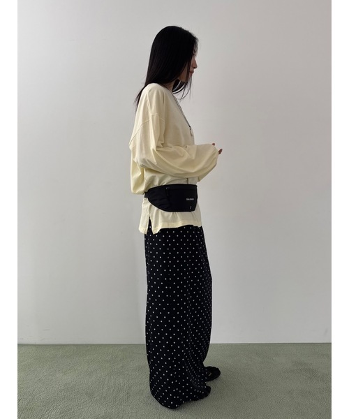 Didot.showroom(ディドット ショールーム)の「シルキールーズT(Tシャツ/カットソー・レディース・ネイビー/レモンイエロー/グレー/アイボリー・FREE)」の11枚目の写真