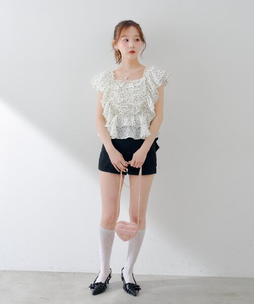 continuer de NICE CLAUP(コンティニューデナイスクラップ)の「ハートキルティングバッグ(ショルダーバッグ・レディース・レッド/オフホワイト/ブラック/ピンク・FREE)」の17枚目の写真