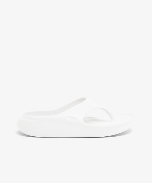 LACOSTE（ラコステ）の「メンズ MEDUZ FLIP-FLOP 1261 CMA / 軽量 厚底トングサンダル（サンダル・メンズ・オフホワイト/ブラック・28.0cm/27.0cm/25.5cm/26.5cm/25.0cm）」の4枚目の写真